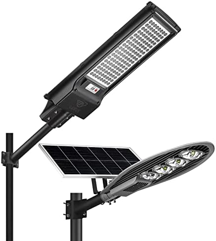 Lovus LED Solar Street Light, 6000k Dusk Light de rua solar de 6000k para Dawn com sensor de radar