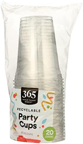 365 pelo Whole Foods Market, copos de plástico 16 onças, 20 contagem
