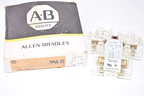 Allen Bradley 195-GB11 10 amp, 690 volts, contato auxiliar, terminais de parafuso