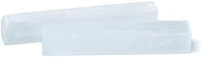 Purento Selenite Crystal Wand Stick - Pedra de Cura para Reiki, Meditação, Metafísica, Wicca, Proteção