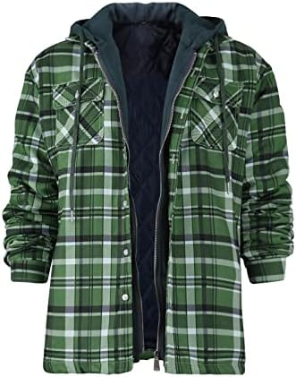 Casacos e jaquetas ymosrh masculinos grandes camisa xadrez alto adicionar veludo para manter