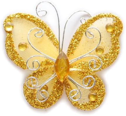 3 Glitter Butterfly - Mesa de festa Cartão de artesanato de dispersão - 12pk