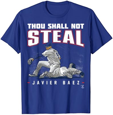Javier baez tu não roubará camiseta - vestuário
