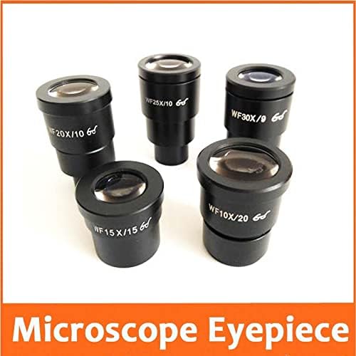Kit de acessórios para microscópio para adultos wf10x 15x 20x wf25x wf30x 20mm 10mm 9mm de vidro óptico