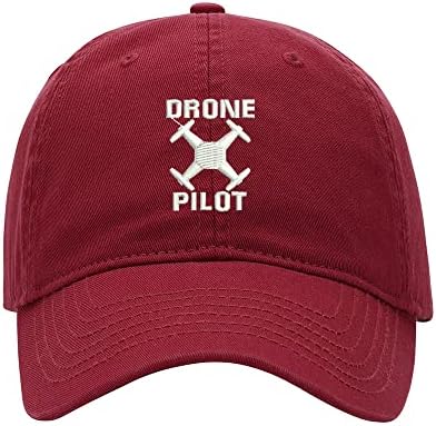Baseball Cap Men Drone Operator Pilot Pilot Bordado Caspo de algodão lavado Caps de beisebol