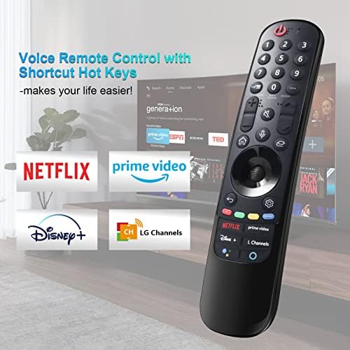 AN-MR21GA Substituição Magic Remote Controller Fit for LG OLED TV com ponteiro e função de voz e botões de vídeo