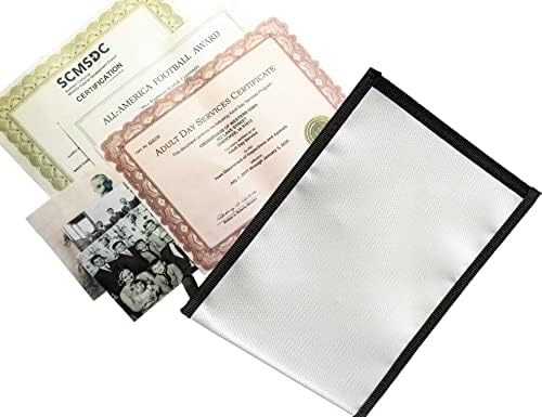 Bolsa de documentos à prova de fogo Envelope Money - Bolsa de armazenamento à prova d'água e à prova de fogo