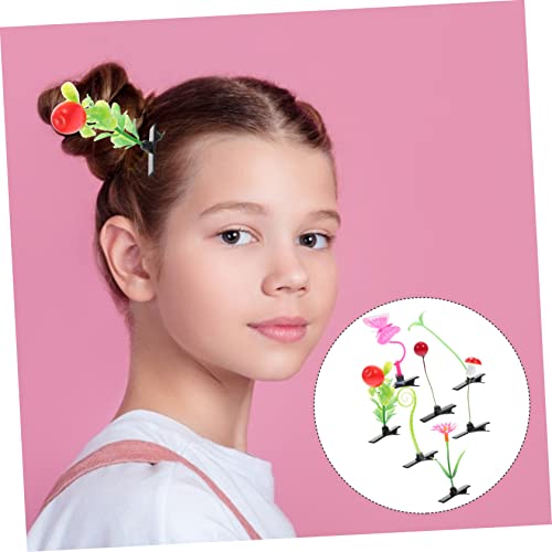 Kallory 56 PCS Plant Girls for Party Misture misto Criano Barrettes Crias de grama adorável mini hairpins