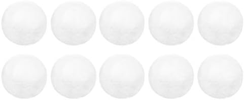 Toyandona 10pcs White Craft Foam Ball Ball Polystyrone para DIY Decorating Painting School Projects Decoração