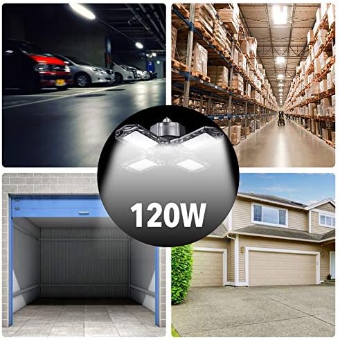 Blivrig Light Garage Light 120W Luz de garagem LED 85-265V Luzes LED para garagem E27LED GARAGE LUZES DE TECTO,