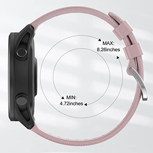 Mysnbkn Compatível com Garmin Vivoactive 3 Watch Bands, cinta de silicone de 20 mm de liberação rápida para