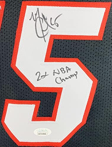 Mario Chalmers assinou a Jersey autografada por inscrito NBA Miami Heat JSA ITP COA