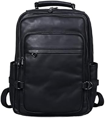 Wetyg Genuine Leather Mackpack Menina Menina Menina Menina de Laptop Mackpack Backpack Men's Bag