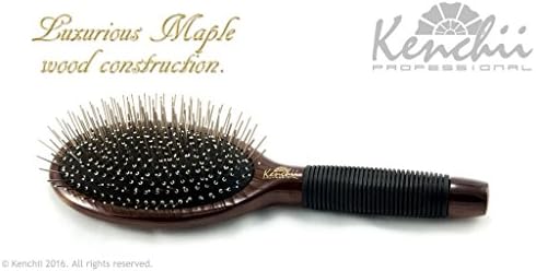 Kenchii Beauty -Large Metal Pin Bristle Bristle Wrush W Maple Body Body Pro Stylist Kepb-L