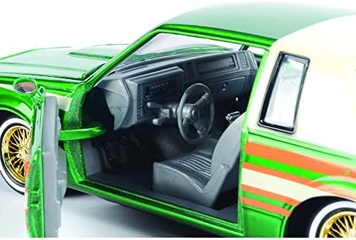1987 Regal 3.8 SFI Turbo Green Metallic and Cream com gráficos Get Série Low 1/24 Modelo Diecast Car