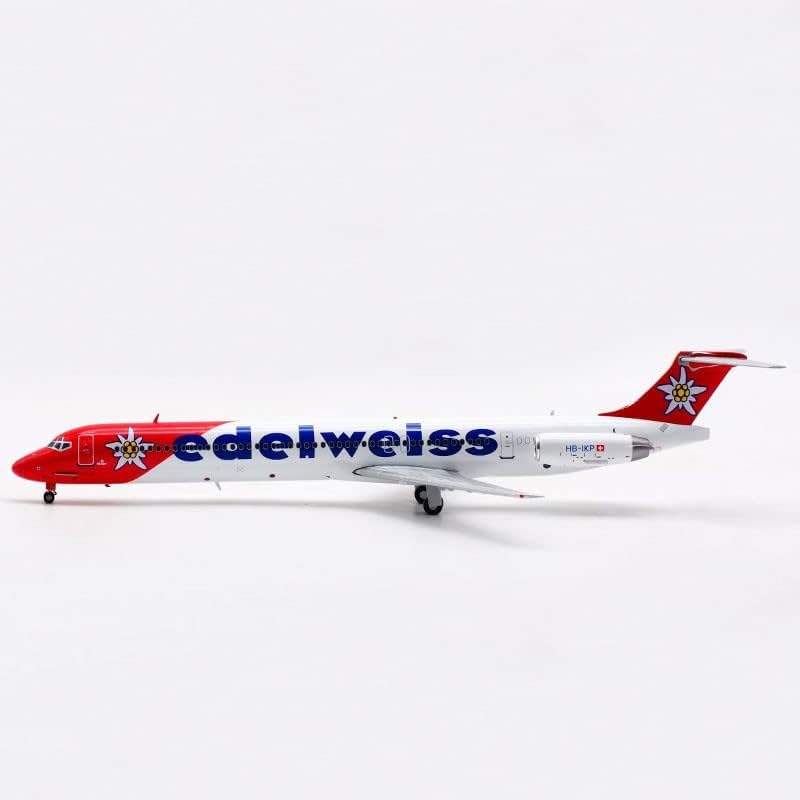 JC Wings Edelweiss MD-83 HB-IKP 1/200 Aeronave Diecast Modelo pré-construído