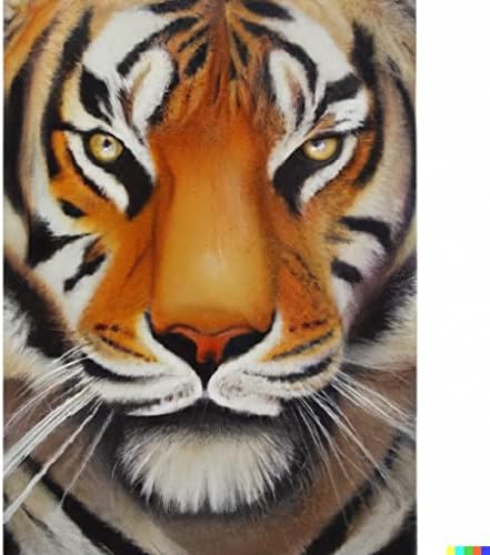 Kits de pintura de diamante 5D de 5D para adultos Tiger, Diamond Art Animal redondo Drill Full Drill
