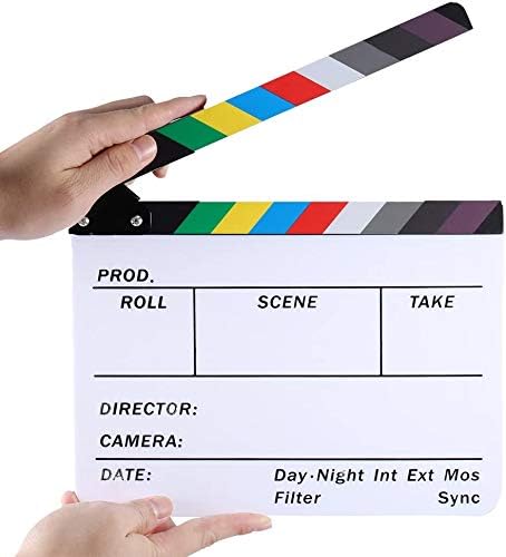 Lynkaye Film Film Videopeboard Board de cena de ação de cena de Irector, Decorações de festa temáticas