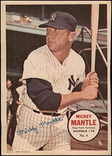 1967 Topps 6 Mickey Mantle New York Yankees Ex/Mt Yankees