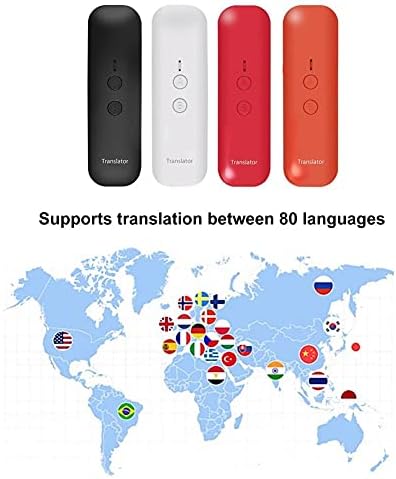 Tfiiexfl C-1 5.0 Recarregável conexão rápida Mini Voz portátil Multi-Language Translator para reunião de negócios no exterior
