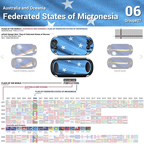 Sony PlayStation Vita Design Skin Bandeira de estados federados da Micronésia adesivo de decalque para PlayStation