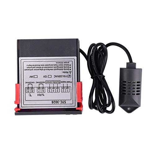 STC-3028 Controle de temperatura 12V/24V/110V/220V Digital Display Temperature and umidade Medidor com sensor