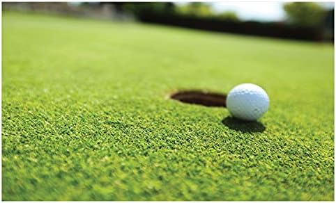 Ambesonne Golf Ceramic Toothbrush Solder, bola de golfe na imagem do campeonato de hobby de hobby de grama de xícara
