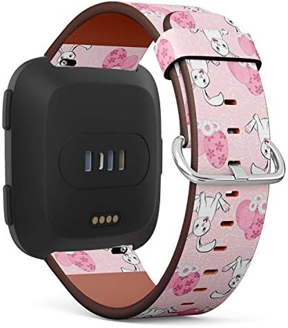 Compatível com Fitbit Versa / Versa 2 / Versa Lite - Redação de pulseira de couro rápido Banda de acessório de