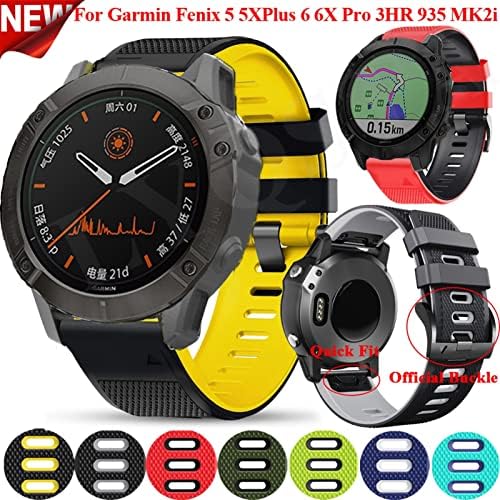 PCGV Smart Silicone Substacement Strap for Garmin Fenix ​​7 7x Forerunner 935 Mk1 Pulseira 22 26mm Banda de