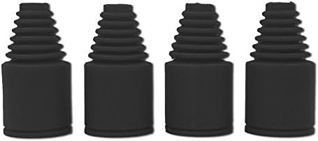 FLMLF RC BOOT 4PCS, 22 x 47mm preto para 1/5 rc hpi baja rovan rei motor 5b 5t 5sc