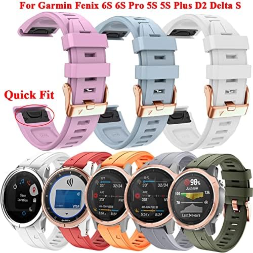 Pulseira JWTPro de pulseira de 20 mm para Garmin Fenix ​​7S Smart Watch Band Fenix ​​5S 6S 6S Pro