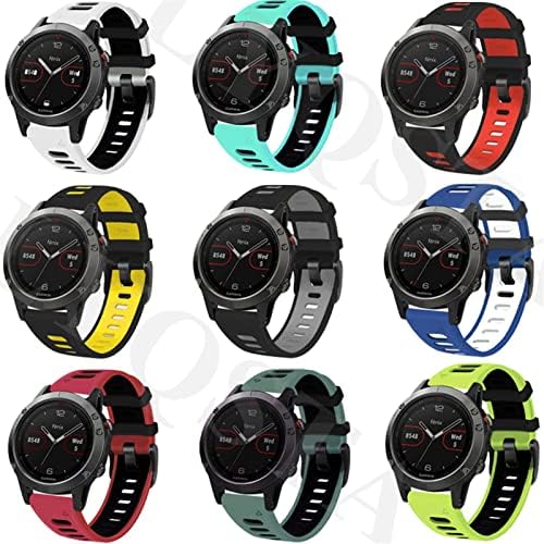 MOPZ FIT RAPIMENTO DE SILICONE DE SILICONE 26mm para Garmin Fenix ​​7x 6x Pro/5x Plus/3 HR/Enduro/Descent