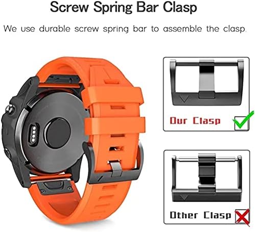 GXFCUK Smart Watch Silicone Substaction Telas para Garmin Fenix ​​7 7x 6 6x Pro 5x 5plus 3HR 935 Banda