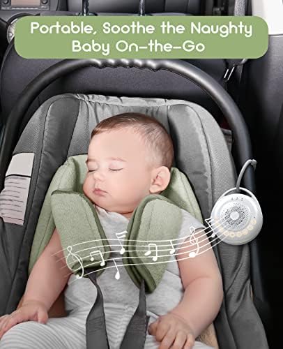 Máquina de som portátil Baby, Viaje Branco Máquina de Nou