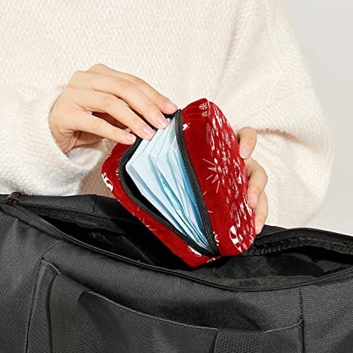 Bolsa de época, bolsa de armazenamento de guardanapo sanitário, bolsa de época, bolsa de maquiagem de viagem,