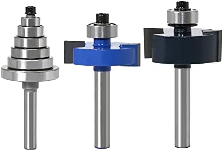 Cortador de moagem de superfície com 6 conjuntos de rolamentos Drill Bit-1/4 Haste 6 mm Ferramenta de madeira haste