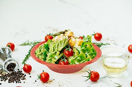 Decorrack 24 pequenas tigelas de plástico, pipoca descartável de 7 polegadas, sopa e salada tigelas, aniversário