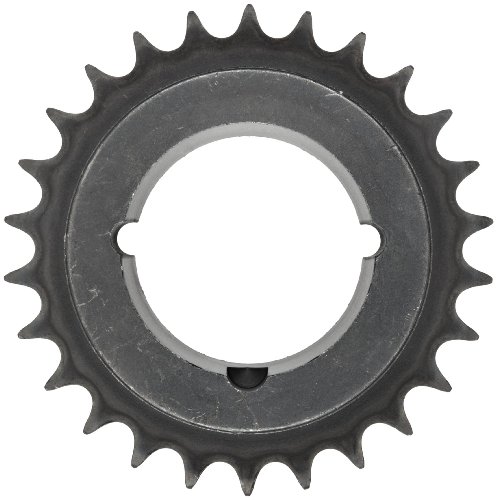 Sprocket da corrente de rolo Martin, dentes endurecidos, afunilados, cubo tipo B, fita única, tamanho da corrente