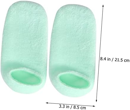 Hemotão 1 par meias hidratantes meias de calcanhar áspero meias de pegada meias de gel de meias para