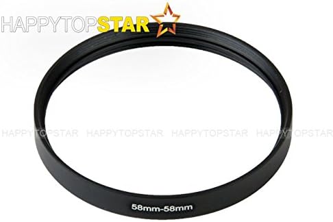 Metal 58-58 mm 58mm 58 mm fêmea para fêmea adaptadora de anel de acoplamento para filtro de lente