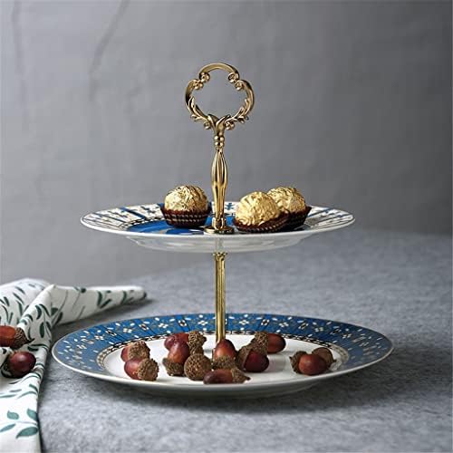 Sxnbh Bone China Stand Stand Creative Tarde Snack Plate