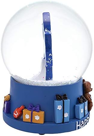 Kurt S. Adler 100mm Musical Hanukkah Estrela de David Waterglobe Water Globe, Multi