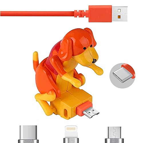 Cabo de carregamento de cão vadio rápido, carregador portátil de cães engraçados, carregador de cabo USB de