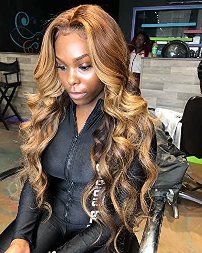 1b/4/77 Destaque Human Human Helless Glueless 13x6 Lace Front Wigs Cabelo de onda corporal perucas