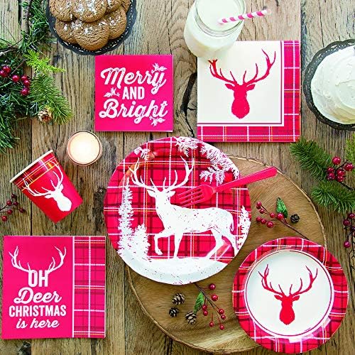 Merry & Bright Christmas Beverage Paper Guardy - 5 x 5, 16 PCs