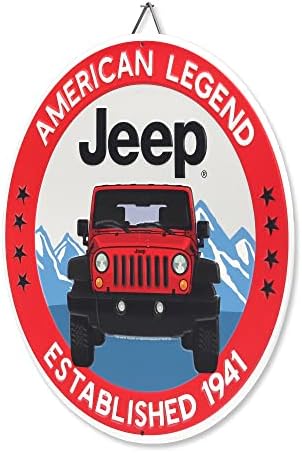 Marcas de estrada aberta Jeep 4x4 Badge Metal Sign - grande sinal de jipe ​​para garagem ou caverna