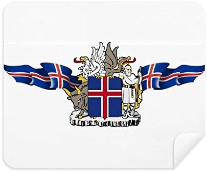 Noruega Nacional Emblem Country Símbolo Limpador de pano Limpador 2PCS Camurça Fabric