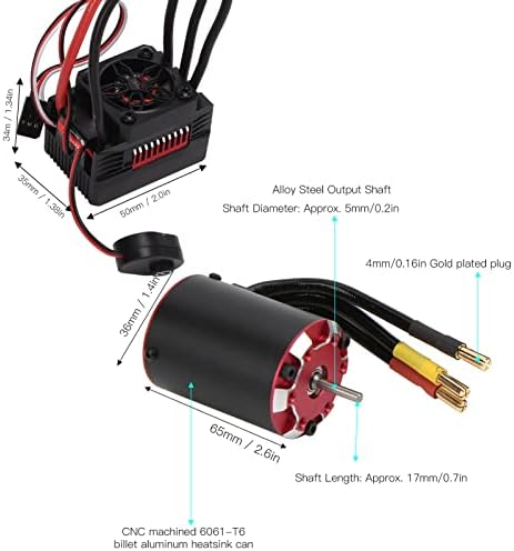 UBEF 3665 4 Polo RC Motor sem escova Escascle Motor sem escova Rotor à prova de explosão para