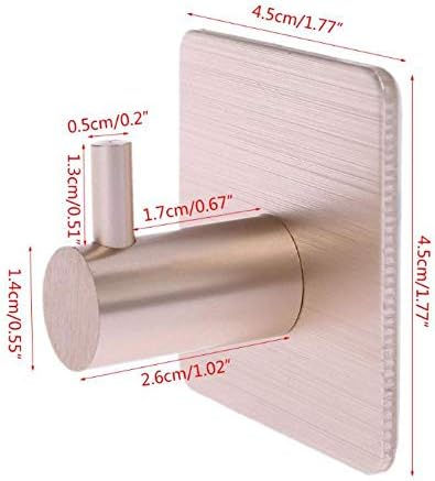 Jucheng aço inoxidável adesivo autônomo de parede de parede suporte de chaves de craque de rack ganchos de roupas