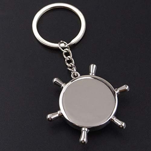 GFHLP Key Rinkey Ring Keychain portátil Campo de caminhada ao ar livre mini bússolas selvagens sobrevivência